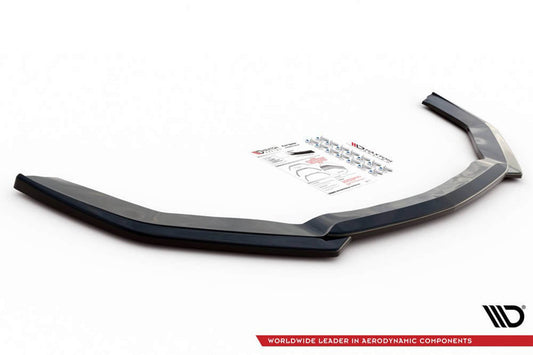 Maxton Design splitter pentru bara fata standard Ford Mustang (2017-), negru lucios