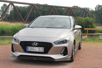 Splitter Maxton Design pentru bara fata standard a Hyundai i30 (2017-), negru lac