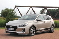 Splitter Maxton Design pentru bara fata standard a Hyundai i30 (2017-), negru lac