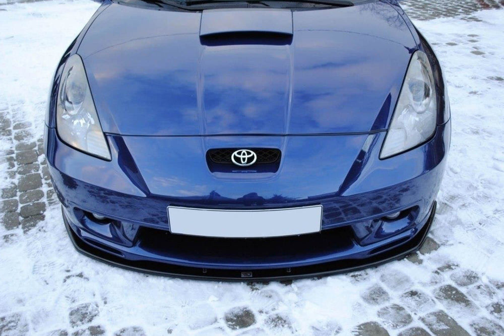 Spoiler Maxton Design pentru bara față standard Toyota Celica T23 (1999-2002), negru lăcuit