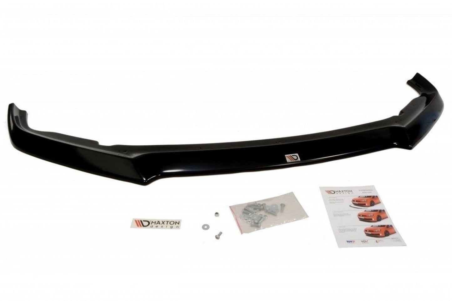 Spoiler Maxton Design pentru bara față standard Toyota GT86 (2012-2016), negru lucios