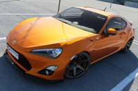Spoiler Maxton Design pentru bara față standard Toyota GT86 (2012-2016), negru lucios