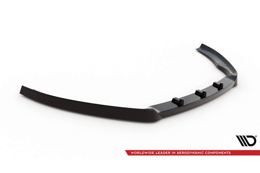 Spoiler Maxton Design pentru bara fata standard a VW Passat B7 (2010-2014), lac negru