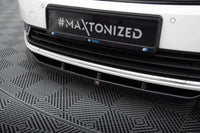 Spoiler Maxton Design pentru bara fata standard a VW Passat B7 (2010-2014), lac negru