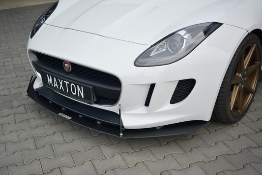 Maxton Design spoiler bara fata tip Racing pentru Jaguar F-Type (2013-2016), negru mat