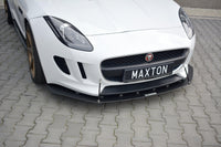 Maxton Design spoiler bara fata tip Racing pentru Jaguar F-Type (2013-2016), negru mat