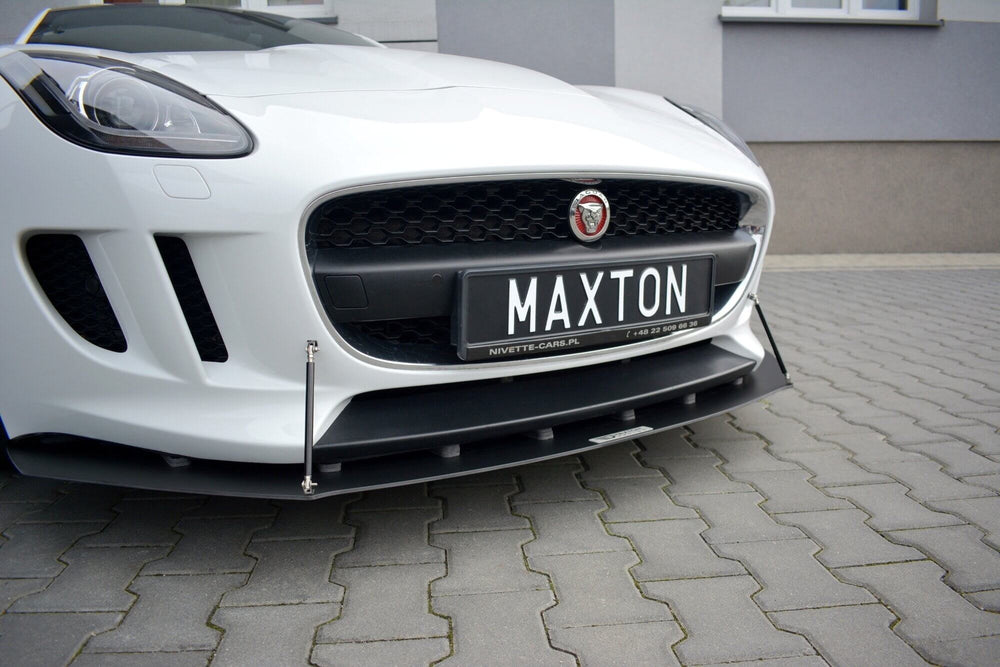 Maxton Design spoiler bara fata tip Racing pentru Jaguar F-Type (2013-2016), negru mat