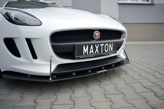 Maxton Design spoiler bara fata tip Racing pentru Jaguar F-Type (2013-2016), negru mat