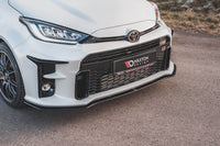 Spoiler tip Racing Maxton Design pentru bara față GR a Toyota Yaris (2020+), negru mat