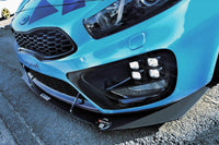 Spoiler Maxton Design tip Racing pentru bara fata GT a Kia Ceed, Pro Ceed (2013-2018), negru mat