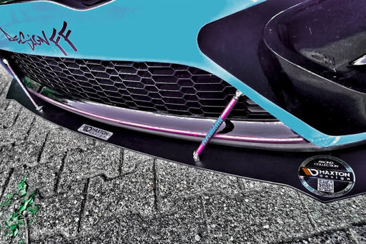 Spoiler Maxton Design tip Racing pentru bara fata GT a Kia Ceed, Pro Ceed (2013-2018), negru mat