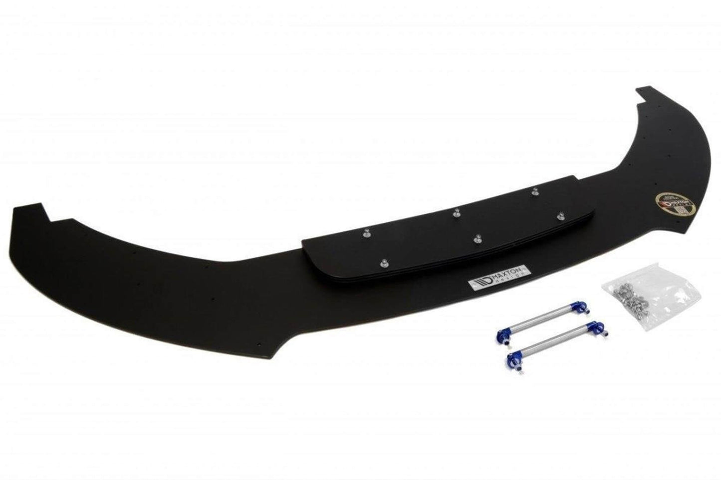 Spoiler Maxton Design Racing pentru bara fata R a VW Scirocco (2009-2013), negru mat