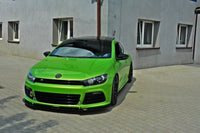 Spoiler Maxton Design Racing pentru bara fata R a VW Scirocco (2009-2013), negru mat