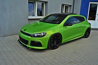 Spoiler Maxton Design Racing pentru bara fata R a VW Scirocco (2009-2013), negru mat