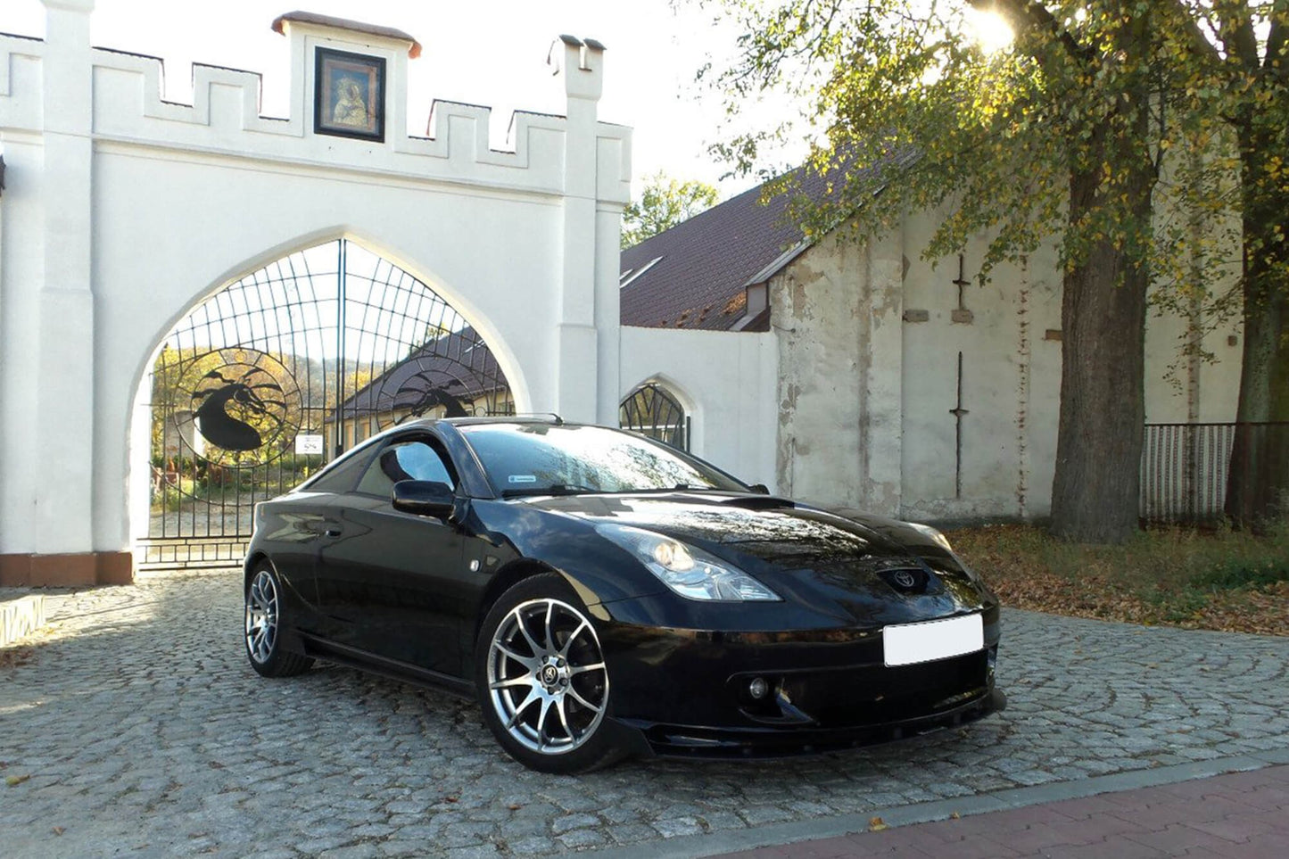 Spoiler Maxton Design tip Racing pentru bara față standard Toyota Celica T23 (1999-2002), negru mat