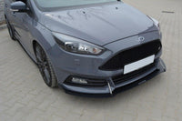 Spoiler Maxton Design tip Racing versiune 2 pentru bara fata ST Ford Focus (2015-2018), negru mat