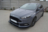 Spoiler Maxton Design tip Racing versiune 2 pentru bara fata ST Ford Focus (2015-2018), negru mat
