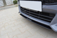 Splitter Maxton Design tip Racing, versiunea 3, pentru bara fata ST a Ford Focus (2015-2018), negru mat