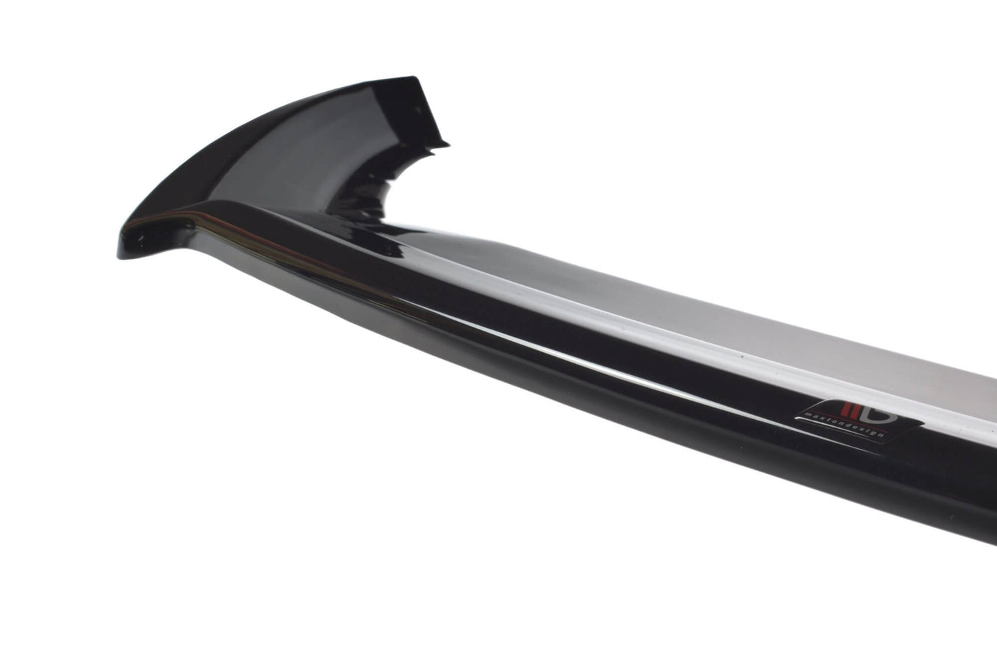 Spoiler Maxton Design version 1 for Skoda Superb front bumper from 2019, glossy black
