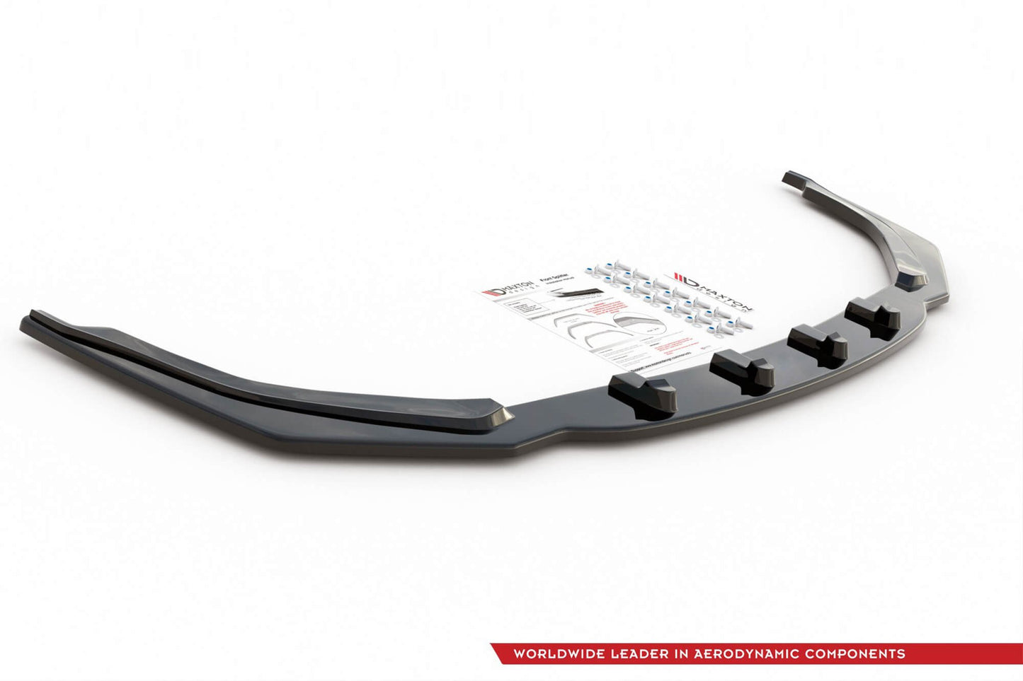 Maxton Design spoiler bară față, versiunea 1, pentru Toyota Corolla hatchback, break (după 2019), culoare carbon