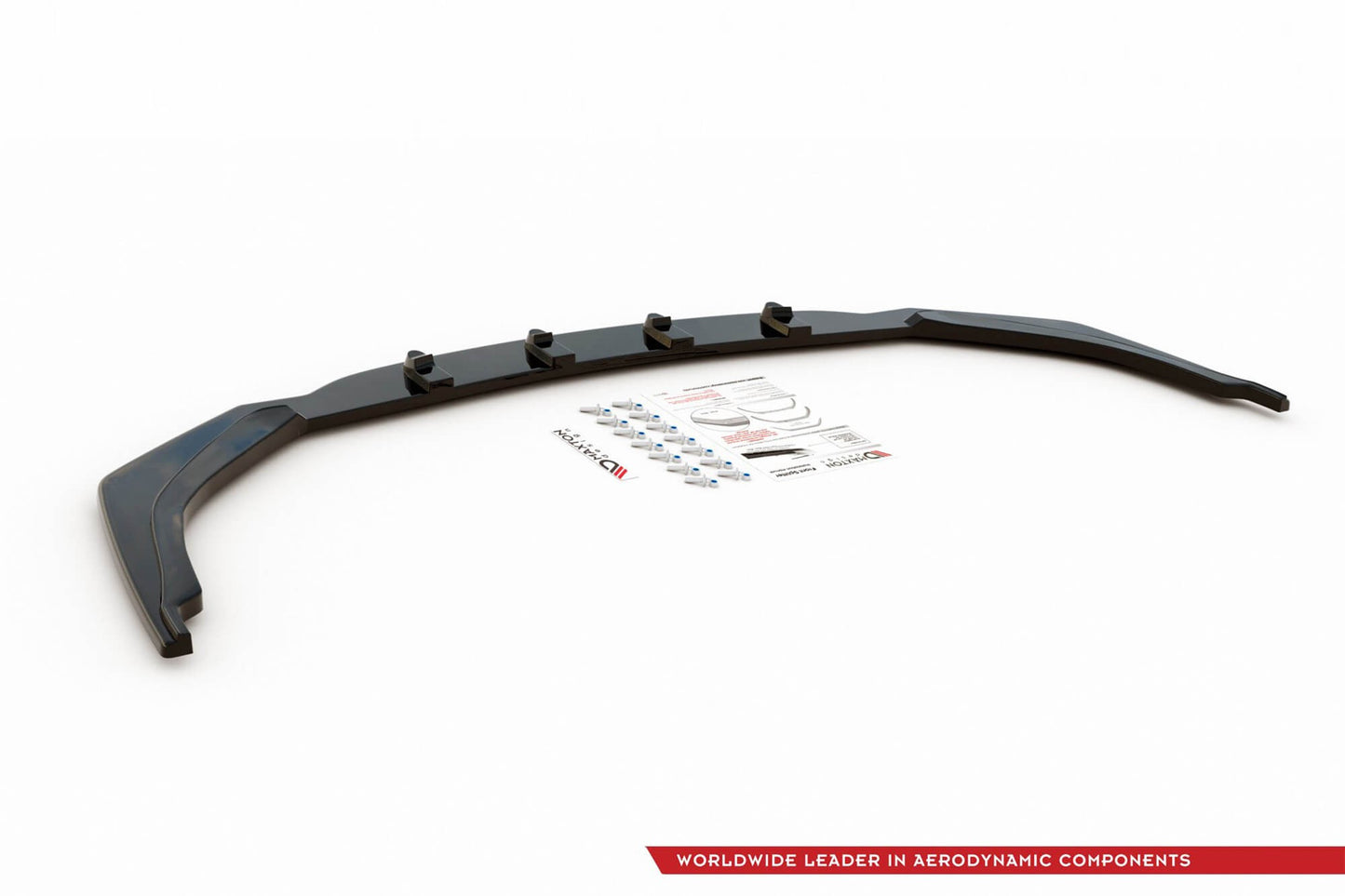 Maxton Design spoiler bară față, versiunea 1, pentru Toyota Corolla hatchback, break (după 2019), culoare carbon