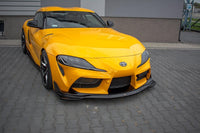 Maxton Design spoiler bară față versiunea 1 pentru Toyota Supra (2019-), negru lucios