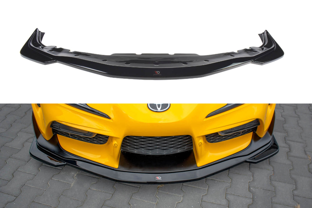 Maxton Design spoiler bară față versiunea 1 pentru Toyota Supra (2019-), aspect carbon
