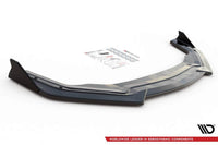 Maxton Design splitter versiunea 1 pentru bara fata GT Ford Mustang dupa 2017, negru lucios