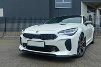 Maxton Design spoiler frontal versiunea 1 pentru bara față Kia Stinger GT (2017+), negru lucios