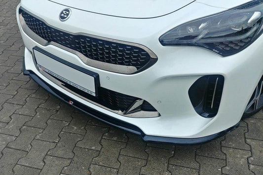 Maxton Design versiune 1 spoiler pentru bara fata GT a Kia Stinger (2017+), culoare carbon