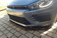 Spoiler Maxton Design versiunea 1 pentru bara fata R a VW Scirocco (2014-2017), lac negru