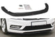 Spoiler Maxton Design versiunea 1 pentru bara fata R-Line a VW Passat B7 (2010-2014), culoare carbon