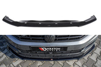 Spoiler Maxton Design versiunea 1 pentru bara fata R-Line a VW Passat B8 (dupa 2015), culoare carbon