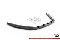 Maxton Design Front Splitter, V.2, for Skoda Octavia Standard Front Bumper (2016-2020), Gloss Black (Copy)