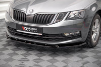 Splitter frontal Maxton Design V.1 pentru bara față standard Skoda Octavia (2016‑2020), carbon