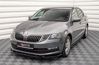 Splitter frontal Maxton Design V.1 pentru bara față standard Skoda Octavia (2016‑2020), carbon