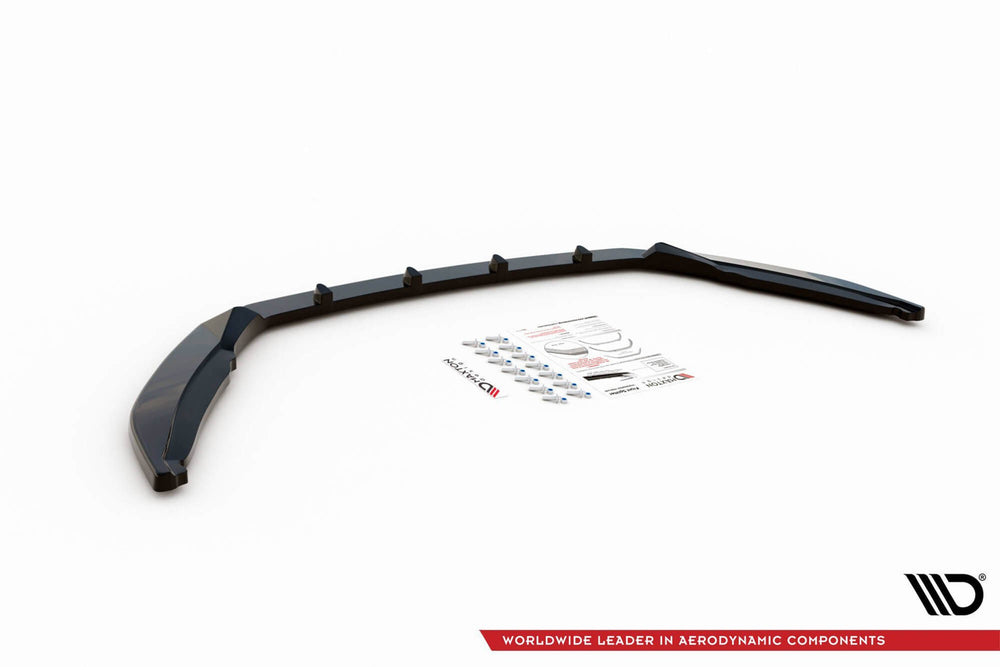 Splitter frontal Maxton Design V.1 pentru bara față standard Skoda Octavia (2016‑2020), carbon