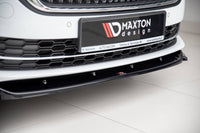 Spoiler Maxton Design versiunea 1 pentru bara fata standard a Skoda Octavia (dupa 2019), negru mat