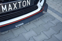 Splitter Maxton Design versiunea 1 tip Racing pentru bara fata N a Hyundai i30 hatchback (2017-), negru mat
