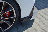 Splitter Maxton Design versiunea 1 tip Racing pentru bara fata N a Hyundai i30 hatchback (2017-), negru mat