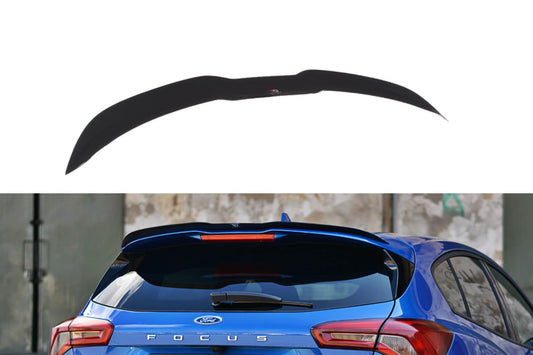 Spoiler Maxton Design versiunea 1 tip ST-Line pentru portbagajul Ford Focus hatchback (2018-), culoare carbon