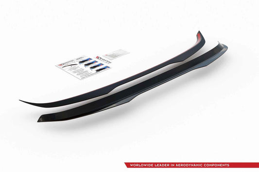 Spoiler portbagaj Maxton Design versiunea 2 pentru Hyundai i30 N hatchback (2017-), negru mat