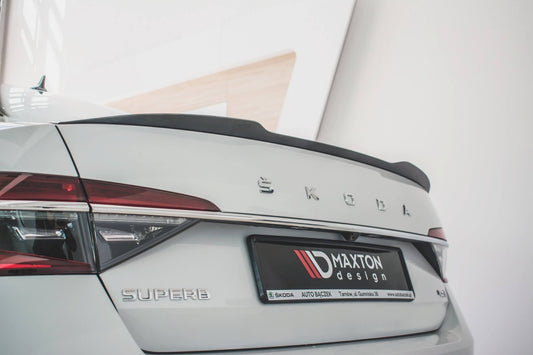 Spoiler Maxton Design versiunea 2 pentru portbagajul Skoda Superb (2015-2019), Superb (după 2019), hatchback, culoare carbon