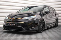 Spoiler Maxton Design V.2 pentru bara față a Toyota Avensis (2015-2018), negru lucios