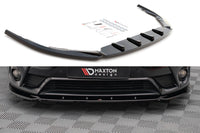 Spoiler Maxton Design versiunea 2 pentru bara față a Toyota Avensis (2015-2018), culoare carbon
