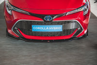 Maxton Design V2 front bumper spoiler for Toyota Corolla hatchback, estate (post-2019), carbon look