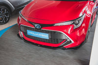 Maxton Design V2 front bumper spoiler for Toyota Corolla hatchback, estate (post-2019), carbon look