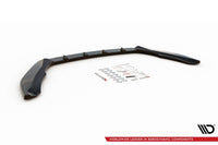 Front Splitter Maxton Design v.2 for Skoda Octavia RS front bumper (2016-2019), matte black