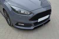 Spoiler Maxton Design versiunea 2 pentru bara fata ST a Ford Focus (2015-2018), negru lucios