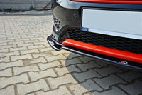 Spoiler Maxton Design versiunea 2 pentru bara fata ST-Line a Ford Focus (2015-2018), negru mat